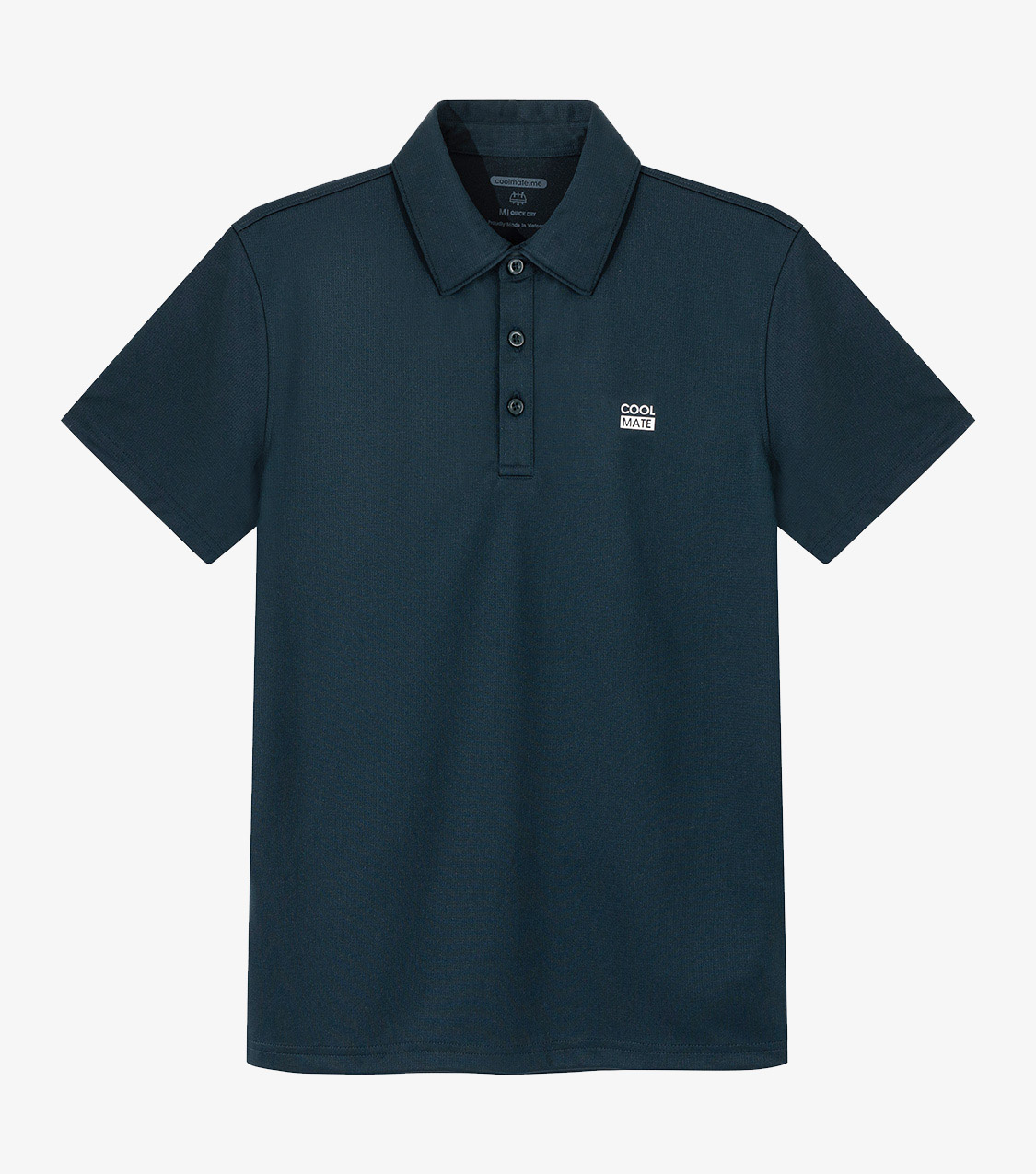 Áo Polo thể thao nam ProMax-S1 Logo thoáng khí - Xanh bóng đêm